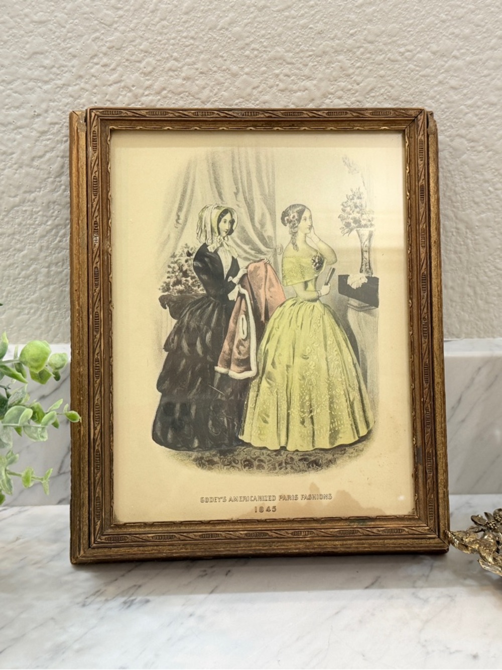 176 Year Old Antique Godey's Jewelry Box From 1845! - Picture 3 of 17